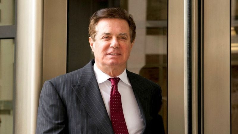 FILE - In this April 4, 2018 file photo, Paul Manafort, President Donald Trump's former campaign chairman, leaves the federal courthouse in Washington. New York state charges unveiled Wednesday, March 13, 2019, against Manafort have thrust the state into the spotlight as a potential backstop if President Donald Trump pardons his former campaign chairman on federal crimes.  (AP Photo/Andrew Harnik, File)