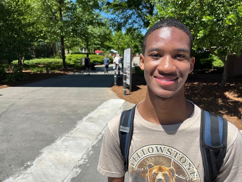 Jordan Roberts, a University of Georgia biology major, said he just wants war in Gaza to stop, as campus protests erupt around the U.S. Matt Kempner / AJC