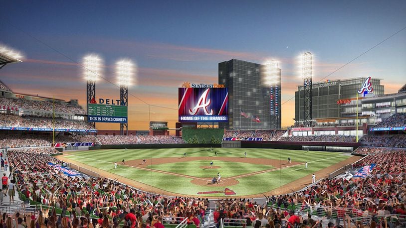 Atlanta Braves 3D StadiumViews Picture Frame SunTrust Park