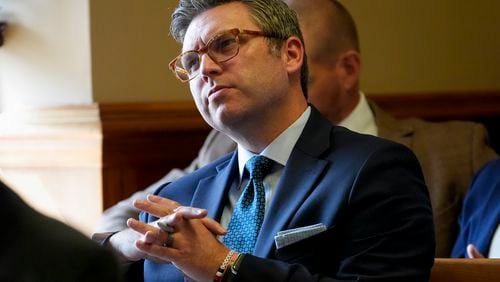 FILE - Covenant School parent Brent Leatherwood attends a hearing, April 16, 2024, in Nashville, Tenn. (AP Photo/George Walker IV, File)