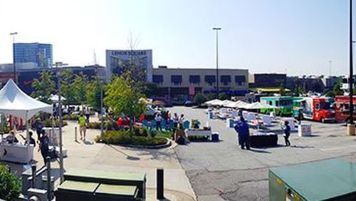 Lenox Square’s parking lot will be transformed into 40 mini parks this weekend. CONTRIBUTED