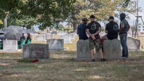 College Park native Warren Bond saw a film crew working at the College Park Cemetery on Sunday, Sept. 15, 2019. But the film crew didn’t have a permit to be there, the city said. The city has since banned permits for filming in cemeteries. (Courtesy of Warren Bond)