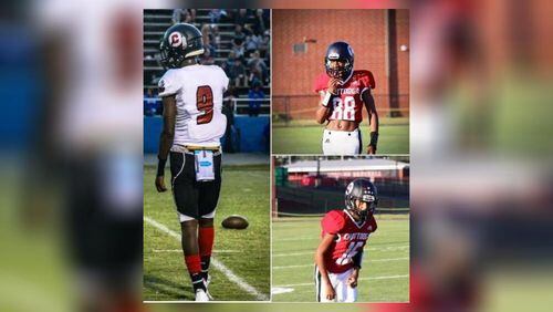 An early Sunday wreck claimed the lives of three teens and a 54-year-old man and critically injured a young woman. A collage of the teens has been shared by the Chattooga High football page. (Photo Courtesy of Chattooga Indian football)