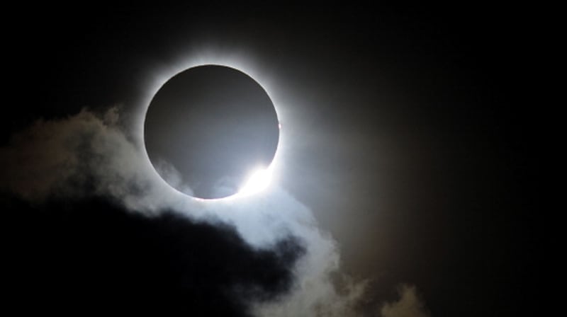 Near totality is seen during the solar eclipse at Palm Cove on November 14, 2012 in Palm Cove, Australia. Thousands of eclipse-watchers gathered in part of North Queensland to enjoy the solar eclipse, the first in Australia in a decade at the time.