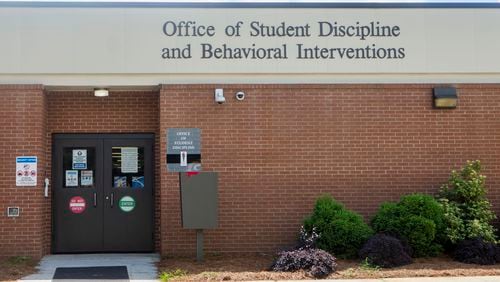 Gwinnett students facing lengthy suspension or expulsion have tribunals at the Office of Student Discipline in Lawrenceville, Georgia. The district is reforming its discipline system, which has drawn criticism for disproportionality and the amount of students being removed from their classes or schools. CHRISTINA MATACOTTA FOR THE ATLANTA JOURNAL-CONSTITUTION.