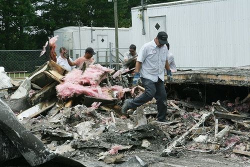 Fire at Brookwood High School