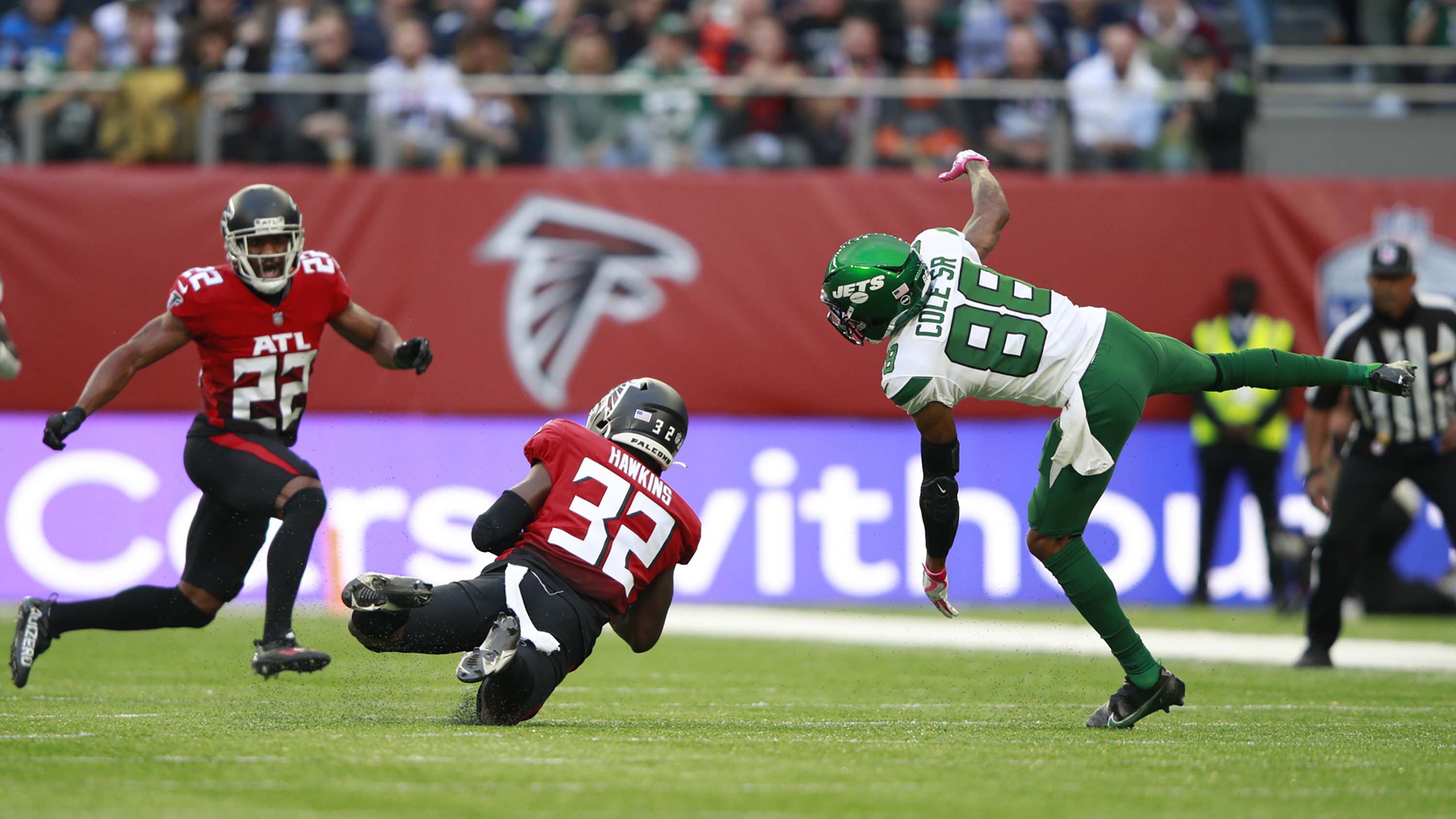 New York Jets 20-27 Atlanta Falcons: Kyle Pitts shines as Falcons hold off  Jets in London, NFL News