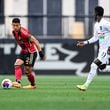 Atlanta United defender Ronald Hernandez #2 passes during the first half of the Open Cup match against Memphis 901 FC at Fifth Third Bank Stadium in Kennesaw, GA on Wednesday April 26, 2023. (Photo by Mitchell Martin/Atlanta United)