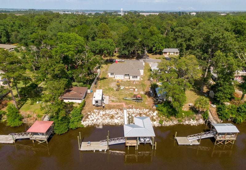 The Satilla Shores neighborhood outside Brunswick. AJC photo: Hyosub Shin