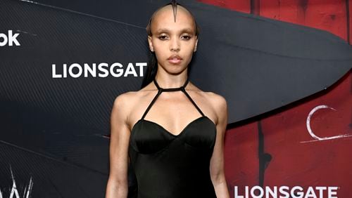 FKA twigs attends "The Crow" world premiere at the Village East by Angelika on Tuesday, Aug. 20, 2024, in New York. (Photo by Evan Agostini/Invision/AP)