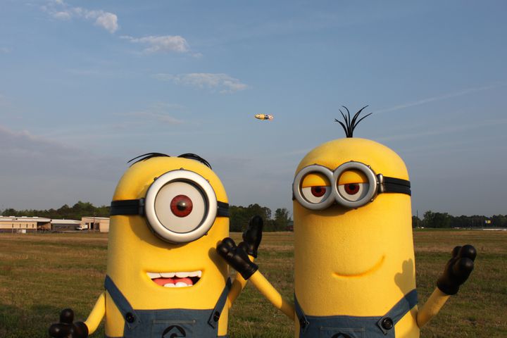 Despicablimp flies over Atlanta