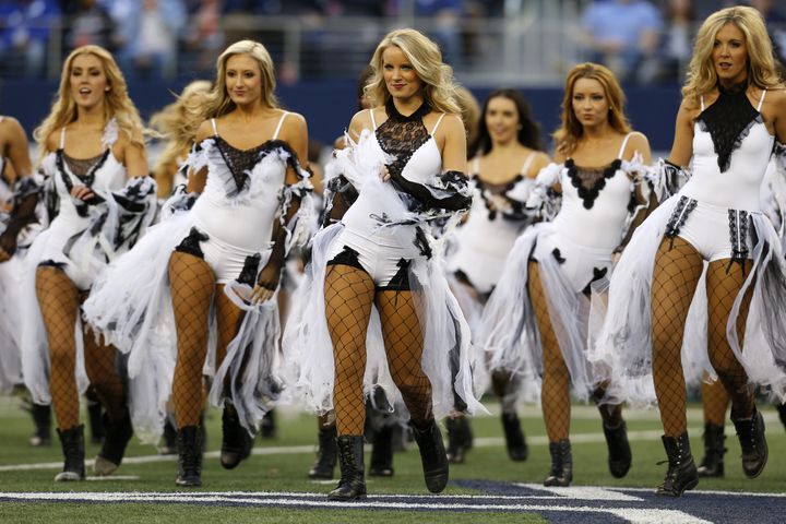 NFL cheerleaders dress up for Halloween