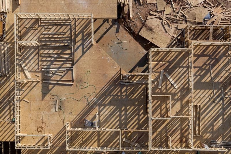 Taken from above, “soil, wood, steel and concrete relate to each other in an infinite variety of order and disorder,” Peter Essick says. (Courtesy of Fall Line Press)
