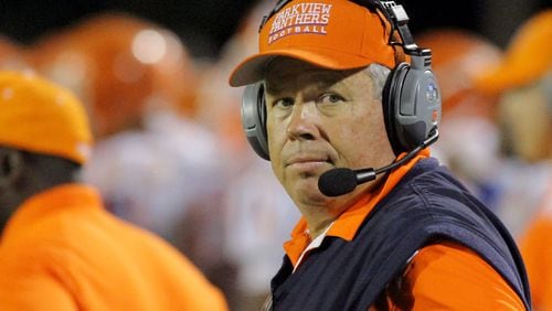 Parkview coach Cecil Flowe on the sideline during the game.