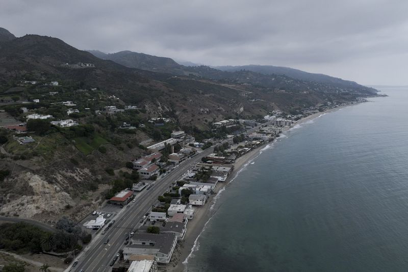 The Pacific coastline is shown Thursday, Sept. 12, 2024, in Malibu, Calif., following a 4.7 magnitude earthquake in the area. (AP Photo/Jae C. Hong)