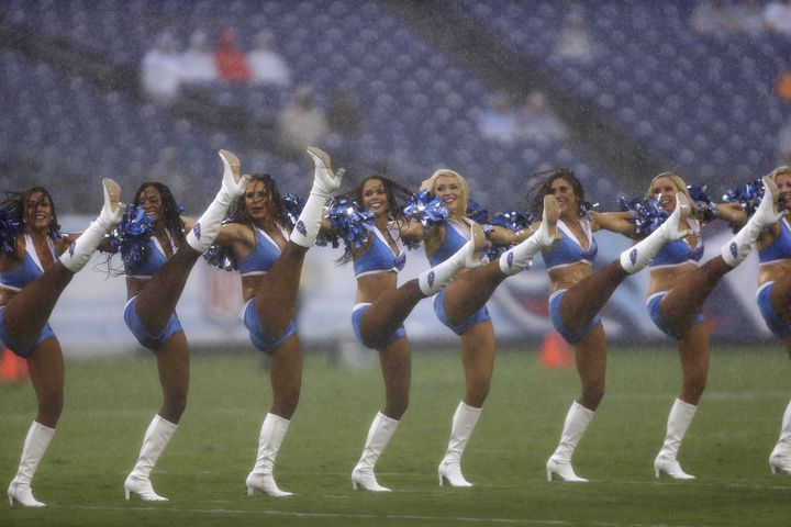 NFL cheerleaders perform at preseason games - Week 1