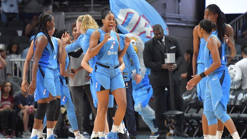 Atlanta Dream forward Monique Billings and Atlanta Dream assistant