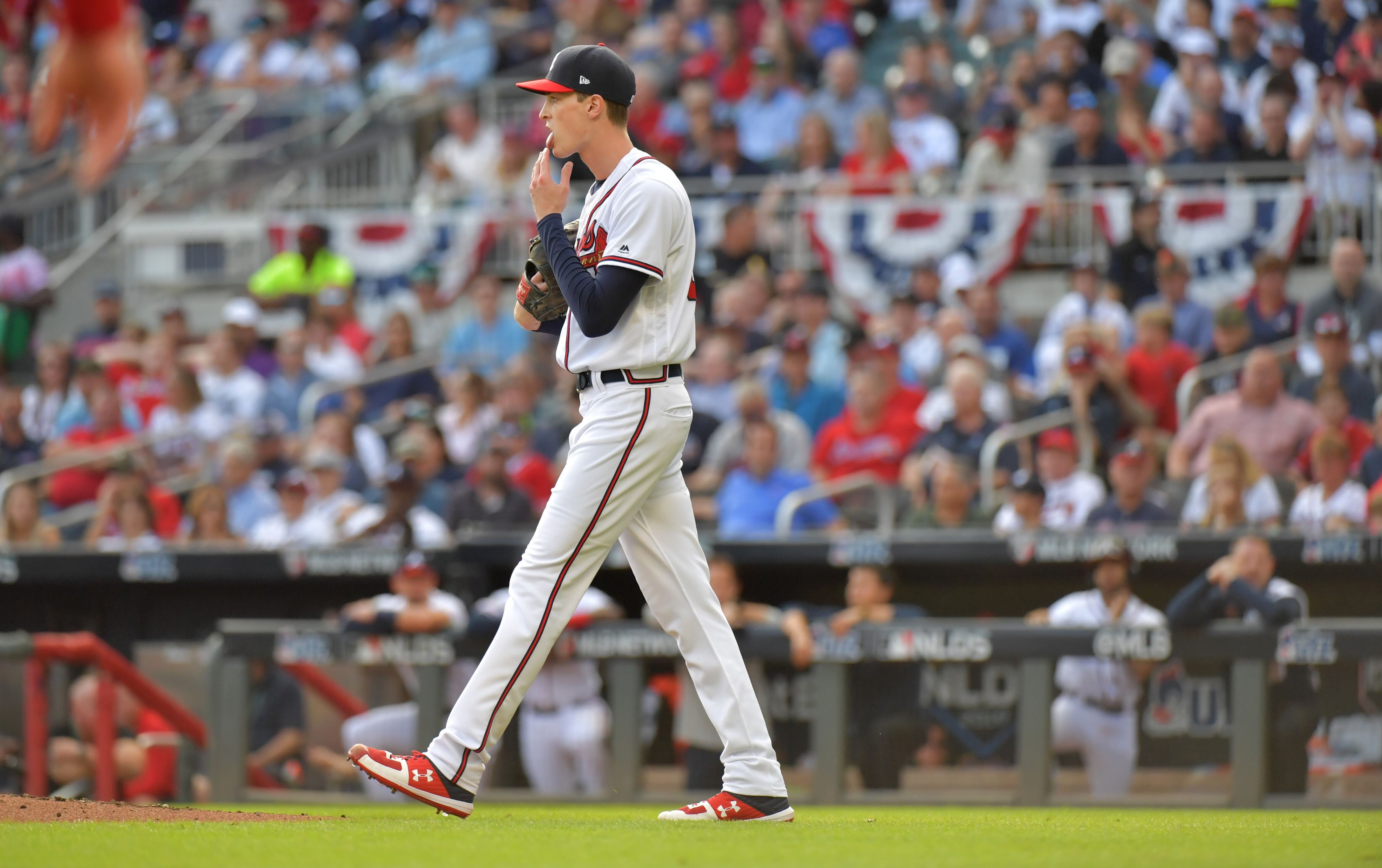 DANSBY SWANSON  Atlanta Braves Away Majestic MLB Baseball Jersey