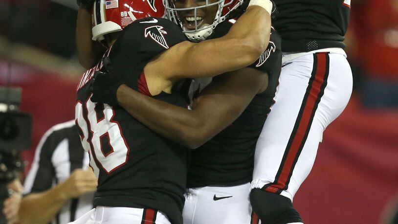 January 3, 2016: #84 WR Roddy White of the Atlanta Falcons in action during  NFL game between New Orleans Saints and Atlanta Falcons in the Georgia Dome  in Atlanta Georgia. The Atlanta