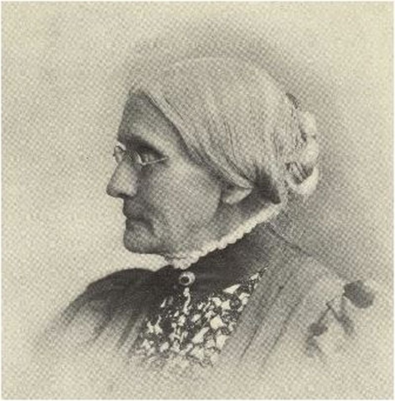 Susan B. Anthony led the women’s suffrage movement in the United States. 