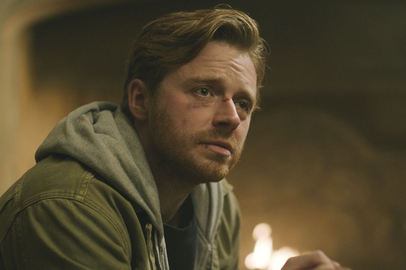 This image released by Apple TV+ shows Jack Lowden in a scene from "Slow Horses." (Apple TV+ via AP)