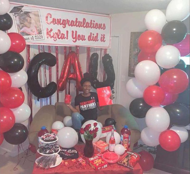 Kyla Jordan graduated this spring from Stockbridge High School and plans to attend Clark Atlanta University this fall. Jordan, 18, visited the university before the coronavirus pandemic and said she fell in love with the campus. 