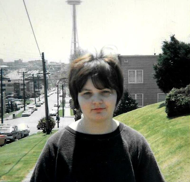 Susan Galvin is seen in a 1967 photo with Seattle’s Space Needle, located at the Seattle Center, in the background. The 20-year-old police records clerk was found raped and strangled in a parking garage elevator at the Seattle Center on July 9, 1967, after she failed to show up for work. Seattle cold case detectives on Tuesday, May 7, 2019, announced that DNA evidence from clothes worn by Galvin when she died has been linked to the genetic profile of Frank Wypych, who was a 26-year-old security guard when Galvin was killed. Wypych died of diabetes complications in 1987.