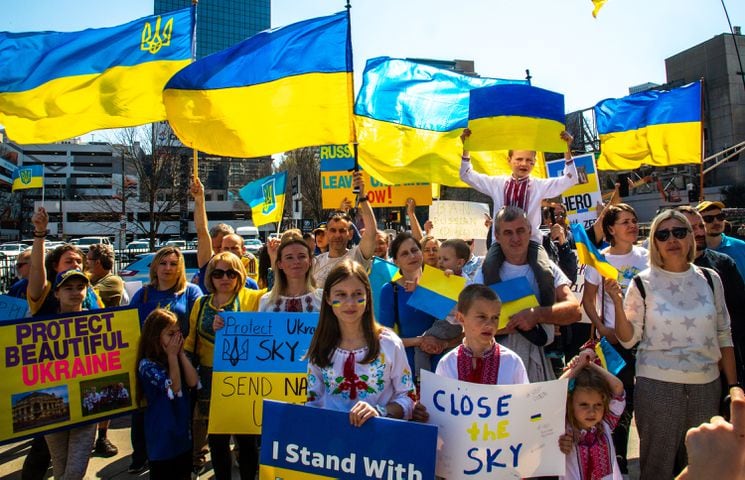Stand with Ukraine Rally in Atlanta 

