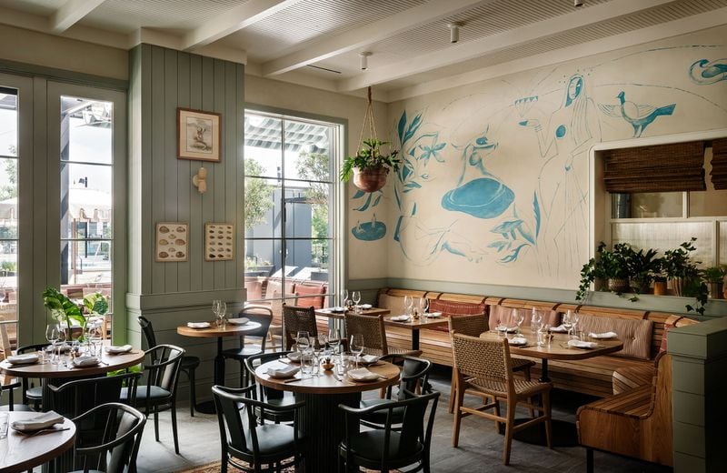 Elektra, a Mediterranean-inspired restaurant located inside the Forth Hotel in Atlanta's Old Fourth Ward neighborhood, features coastal design elements. (Courtesy of Matthew Williams)