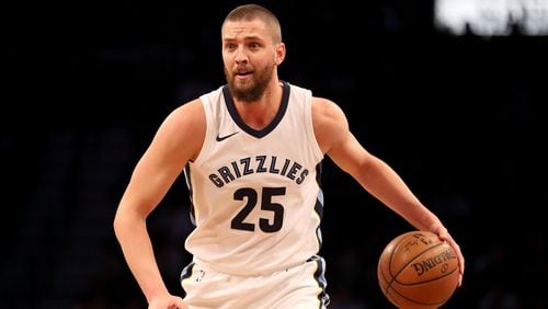 Chandler Parsons of the Memphis Grizzlies looks down the court in the first quarter against the Brooklyn Nets during their game at Barclays Center on March 19, 2018 in the Brooklyn borough of New York City. NOTE TO USER: User expressly acknowledges and agrees that, by downloading and or using this photograph, User is consenting to the terms and conditions of the Getty Images License Agreement.  (Photo by Abbie Parr/Getty Images)