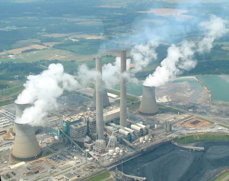 Georgia Power's Plant Bowen, located about 40 miles northwest of Atlanta, is shown in this June 20, 2002 file photo. The company plans to shutter all but two of its coal-fired units by 2028.