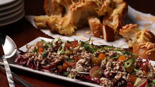 Quinoa and cauliflower fall salad, styled by Mark Graham, Thursday, Oct. 5, 2017, in Chicago.  (E. Jason Wambsgans/Chicago Tribune/TNS)