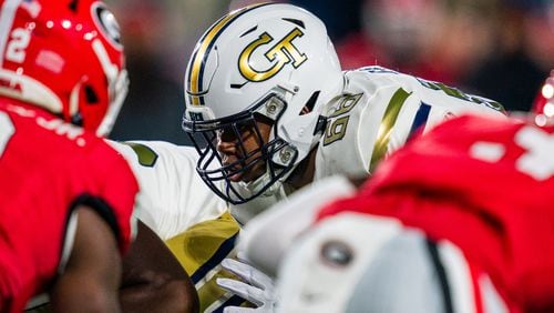 Georgia Tech offensive lineman Ben Galloway.