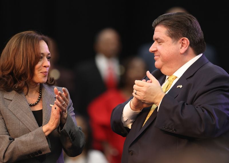 Vice President Kamala Harris will be the star of next week's Democratic National Convention. It will take place in Chicago at least partly because billionaire Illinois Gov. J.B. Pritzker promised to help bankroll an event that could cost more than $80 million. (Michael Blackshire/Chicago Tribune/TNS)