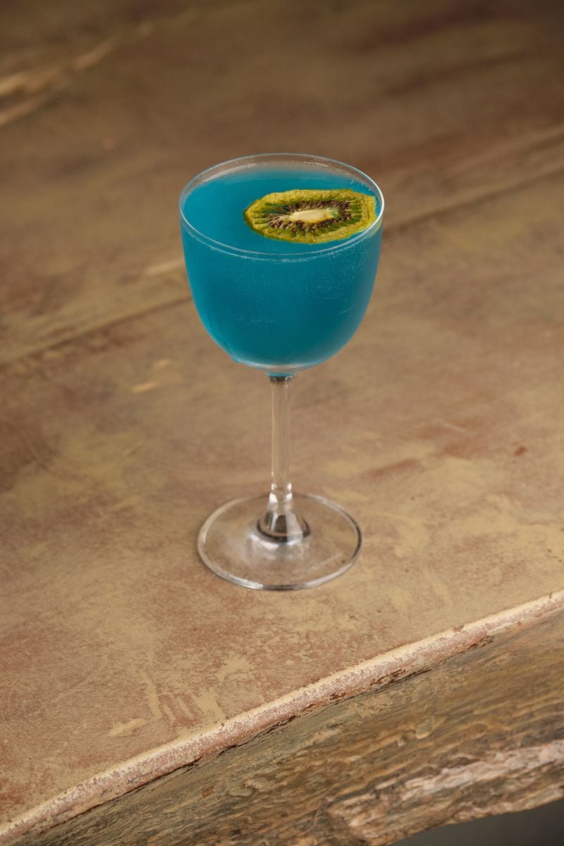 A capri blue cocktail at Serena Pastificio is aromatic, herbal and tart. (Courtesy of House Creative)