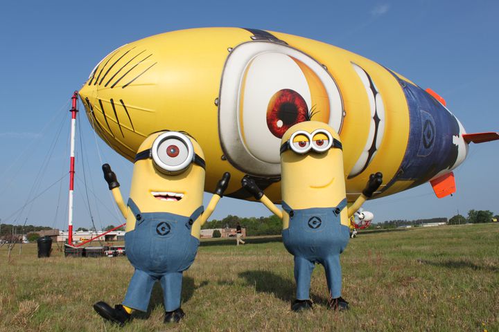 Despicablimp flies over Atlanta