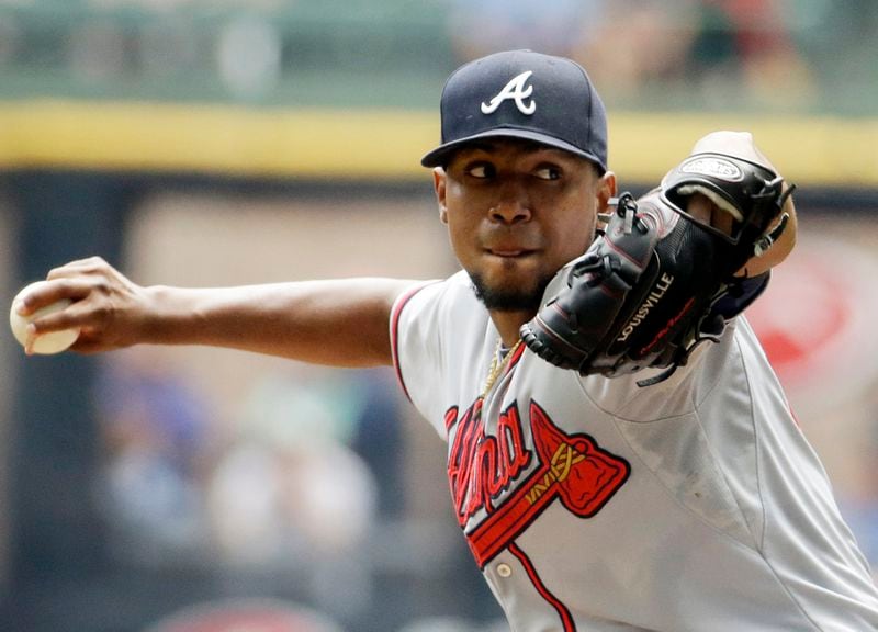  Julio Teheran's name has come up in trade rumors multiple times in the past and nothing happened, but don't dismiss the latest rumor despite Teheran's struggles this season that would seemingly reduce his trade value. He could be dealt. (AP Photo/Morry Gash)