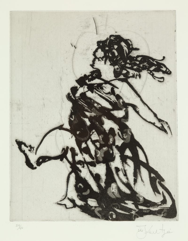 William Kentridge, “Dancing Woman from Zeno at 4 am,” 2001.