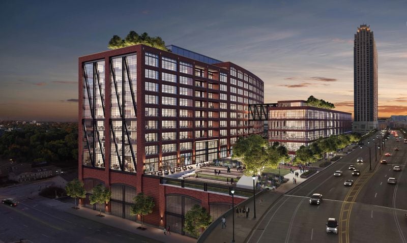 A rendering of the planned Atlantic Yards office development in Atlantic Station. SPECIAL