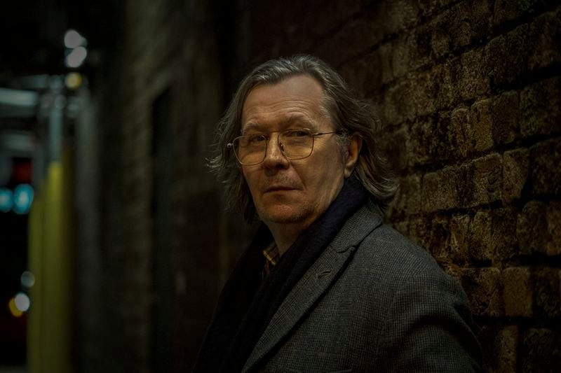 This image released by Apple TV+ shows Gary Oldman in a scene from "Slow Horses." (Jack English/Apple TV+ via AP)