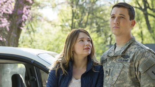 Haley Bennett, left, and Miles Teller star in”Thank You for Your Service,” which follows a group of U.S. soldiers returning from Iraq who struggle to integrate back into family and civilian life. Contributed by Francois Duhamel/DreamWorks Pictures via AP