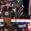 President Donald Trump attended a rally in Georgia in 2021 to campaign for Sens. David Perdue and Kelly Loeffler.  That rally is now mentioned in a new court filing.