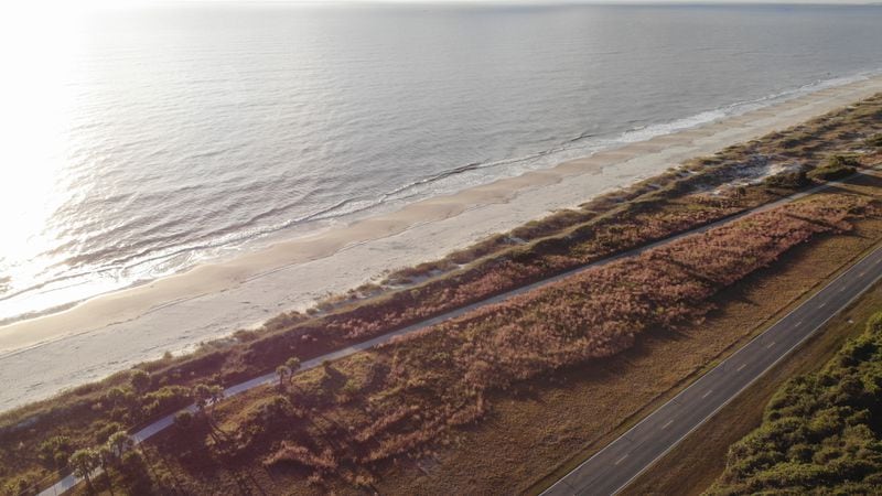 Long stretches of the Jekyll's beachfront are preserved and protected as a beach prairie. (Photo courtesy of Jekyll Island Authority)