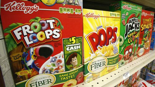 The company behind Froot Loops, Corn Pops, Apple Jacks and Honey Smacks produces more than 1,600 products in 18 countries. (ASSOCIATED PRESS)