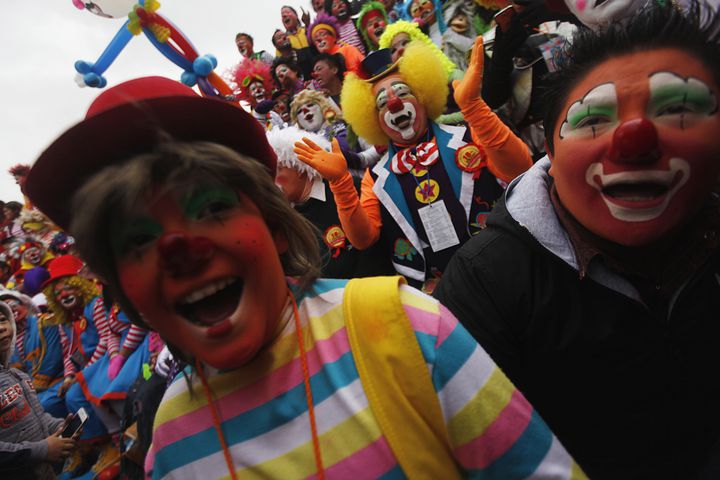 Clowns gather in Mexico City