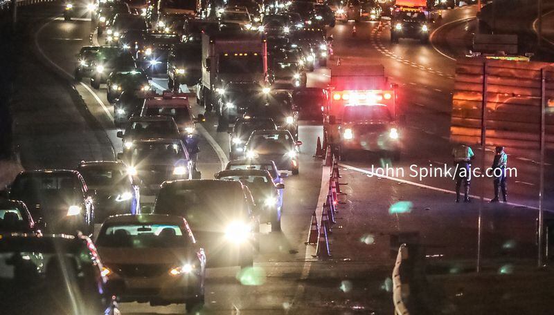 Authorities diverted northbound traffic off the Downtown Connector at the Central Avenue exit while an investigation was underway.