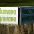 FILE - A Humana logo is seen in a lake on the Palmer Private Course at PGA West during the first round of the Humana Challenge PGA golf tournament in La Quinta, Calif., Jan. 17, 2013. (AP Photo/Ben Margot, File)