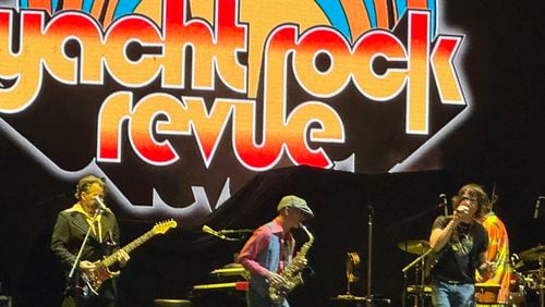 Yacht Rock Revue, the Atlanta-based band that has been covering the likes of Christopher Cross and Toto for 17 years, will be back at Cadence Bank Amphitheatre at Chastain on Oct. 5, 2024. They opened for REO Speedwagon and Train on August 17, 2024 at Ameris Bank Amphitheatre. RODNEY HO/rho@ajc.com