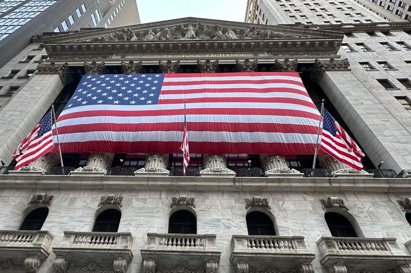 FILE - The New York Stock Exchange is shown on May 28, 2024, in New York. Asian shares are higher on Friday, May 31, 2024, as investors shrug off yet another decline on Wall Street. (AP Photo/Peter Morgan, File)