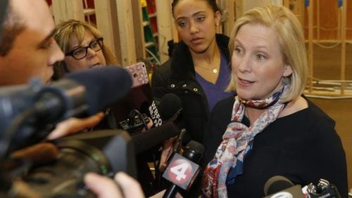 Sen. Kirsten Gillibrand claimed the Republican tax plan will raise middle class taxes. (Robert Kirkham/Buffalo News)